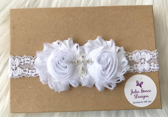 baby baptism headband