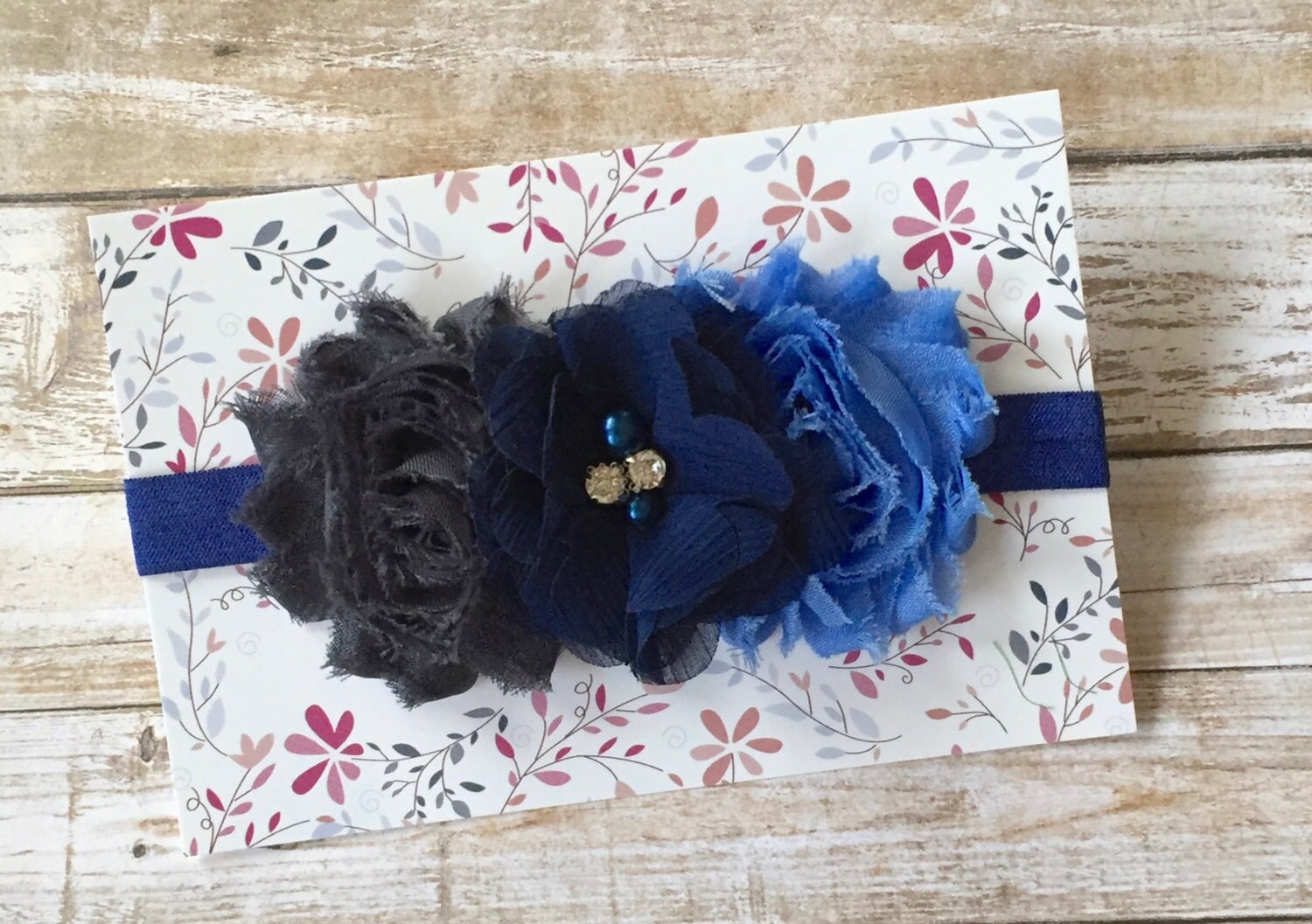 Navy Blue Headband/Navy Blue Baby Headband/Baby Headband/Baby Etsy