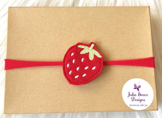 strawberry headband baby