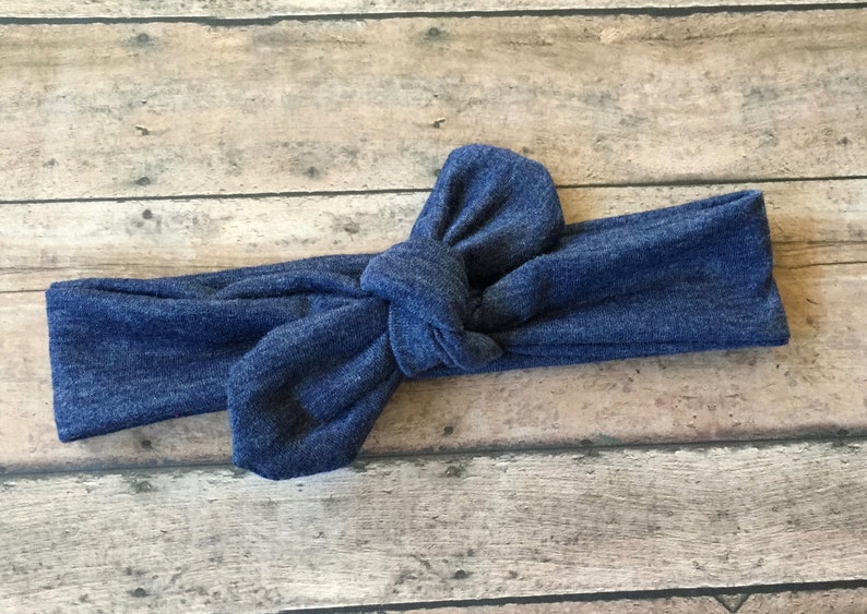 denim headband for baby