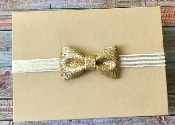 baby girl gold bow