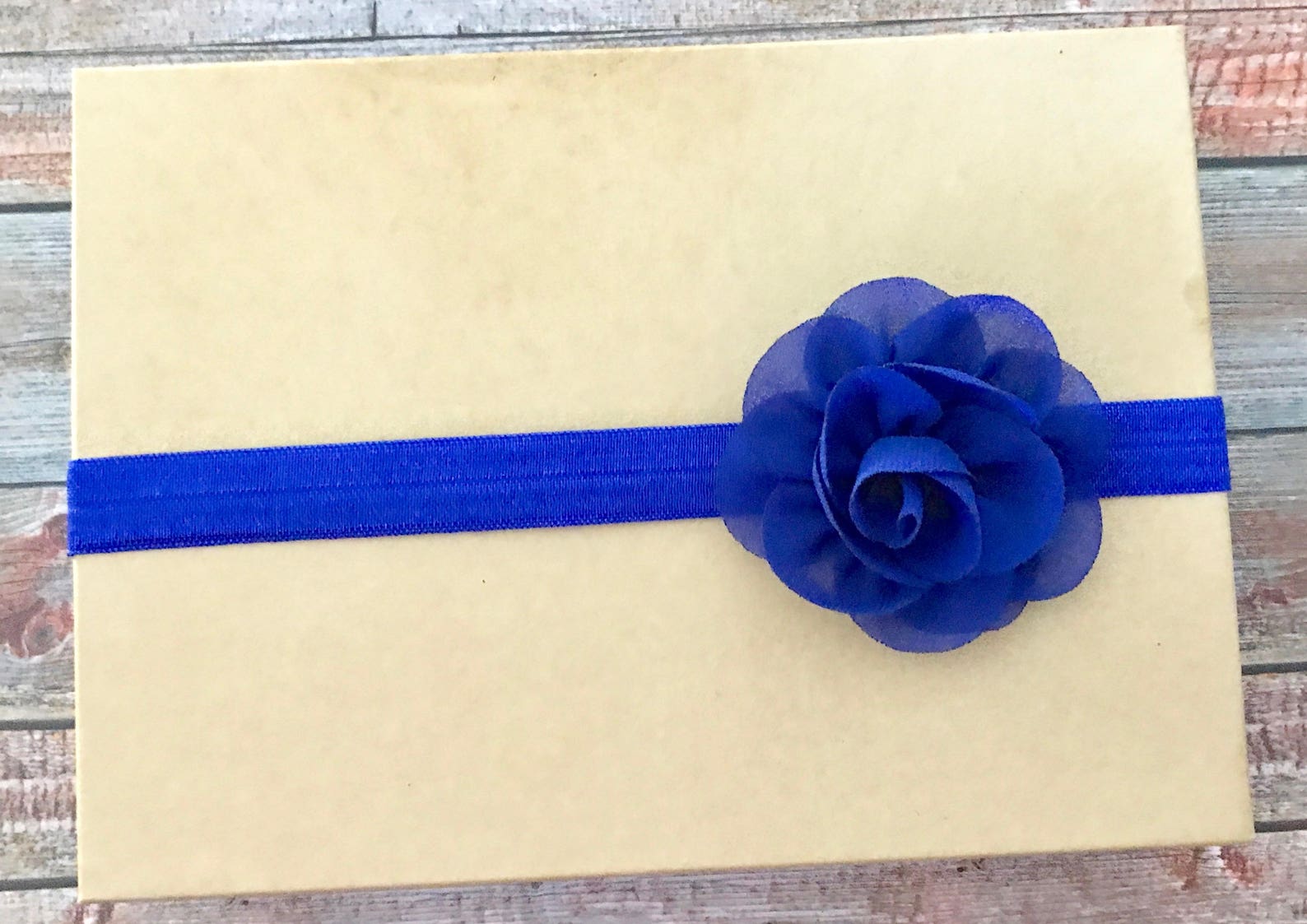 Baby Headband/royal Blue Headband/newborn Headband/baby Girl Etsy