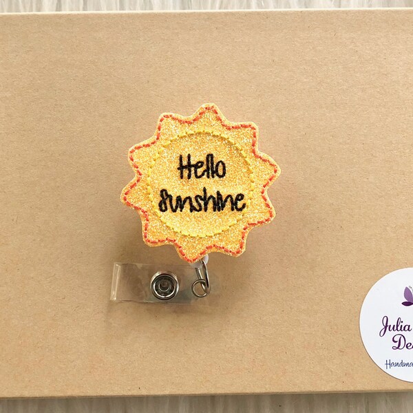 Summer Badge Reel, Retractable Badge, Badge Reel, Badge Holder, Badge Pull, Badge Clip, Nurse Badge Reel, RN Badge Reel, Cute Badge Reel