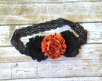 Halloween Headband, Halloween Baby Headband, Baby Headband, Baby Girl Headband, Infant Headband, Newborn Headband, Holiday Headband, Baby