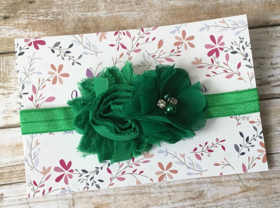 st patricks day baby headband