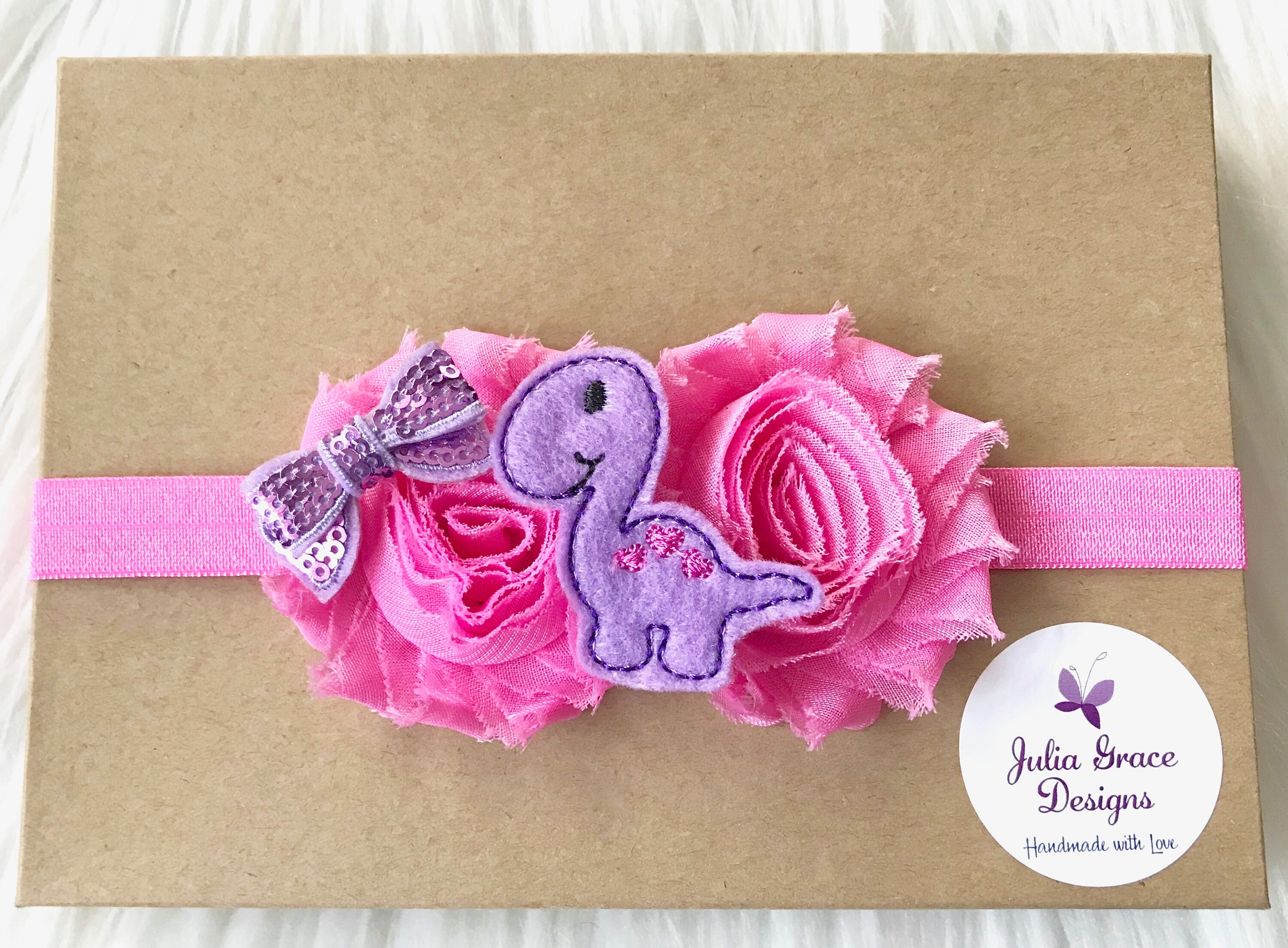 Dinosaur Headband Dinosaur Birthday Baby Headband Baby Girl Etsy