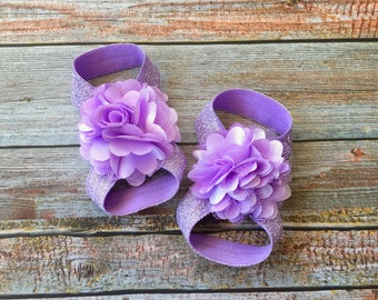 Lavender Barefoot Sandals, Baby Barefoot Sandal, Baby Girl Shoe, Barefoot Sandal, Baby Sandal, Baby Shoe, Newborn Shoe, Newborn Sandal, Baby