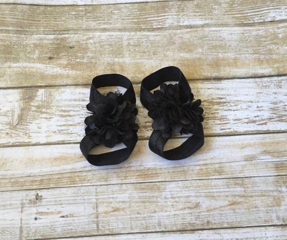 baby girl black sandals
