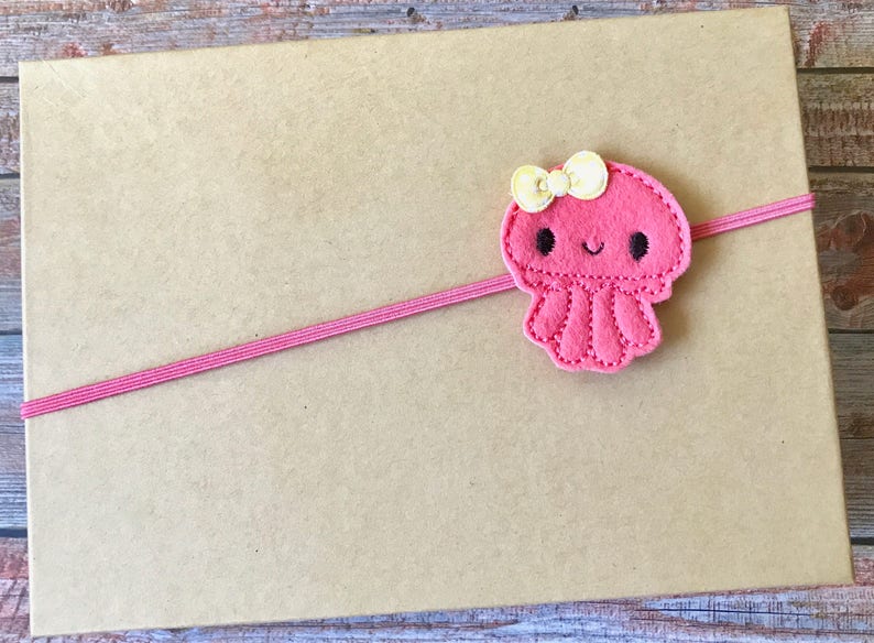 Jelly Fish HeadbandBaby HeadbandNewborn HeadbandInfant HeadbandBaby Girl HeadbandFeltie HeadbandGirl HeadbandBaby Shower GiftBaby