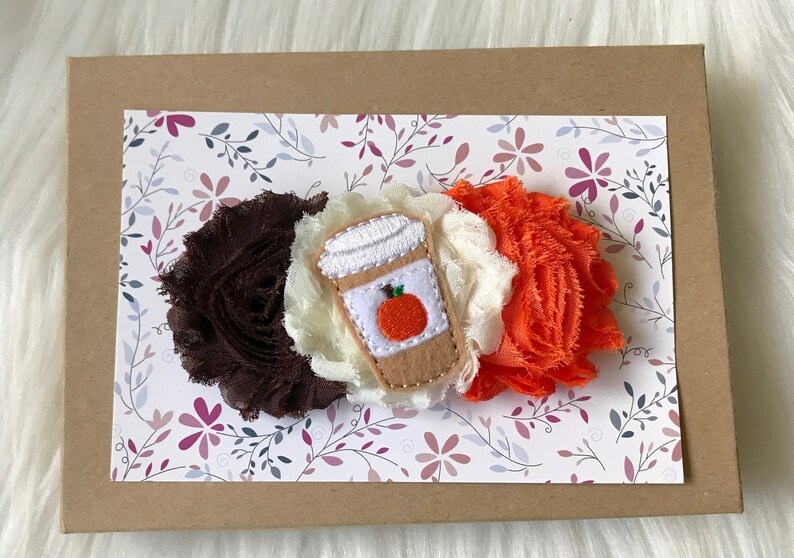 Girl Hair Clip Clippie Baby Hair Clip Toddler Hair Clip Baby Girl Hair Clip No Slip Hair Clip Pumpkin Spice Hair Clip Baby Barrette