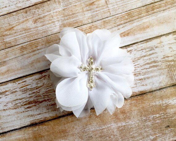 White Flower First Communion Hair Clip1st Communion Hair ClipBaptism Hair ClipChristening Hair ClipWedding Hair ClipHair Piece