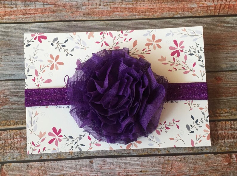 Infant Headband Purple Headband Girl Headband Newborn Headband Baby Headband Purple Baby Headband Plum Headband Baby Girl Headband