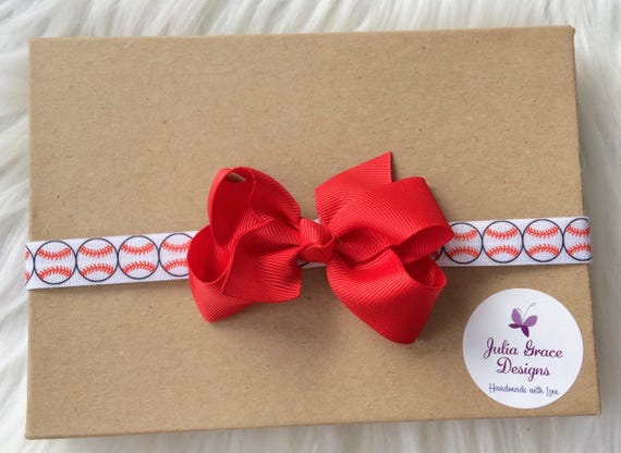 baby girl baseball headband