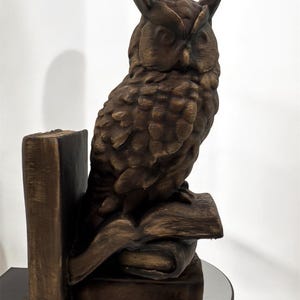 Owl bookend 3D printed bookshelf decor