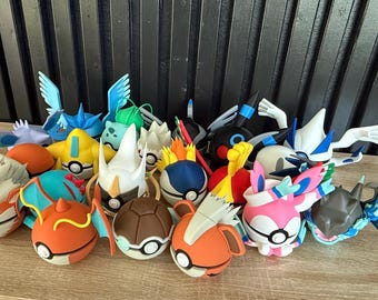 3D Printed Pokéball Collectibles - Pokémon Inspired Figurines for Fans & Cosplay | Gift for Pokémon Trainers