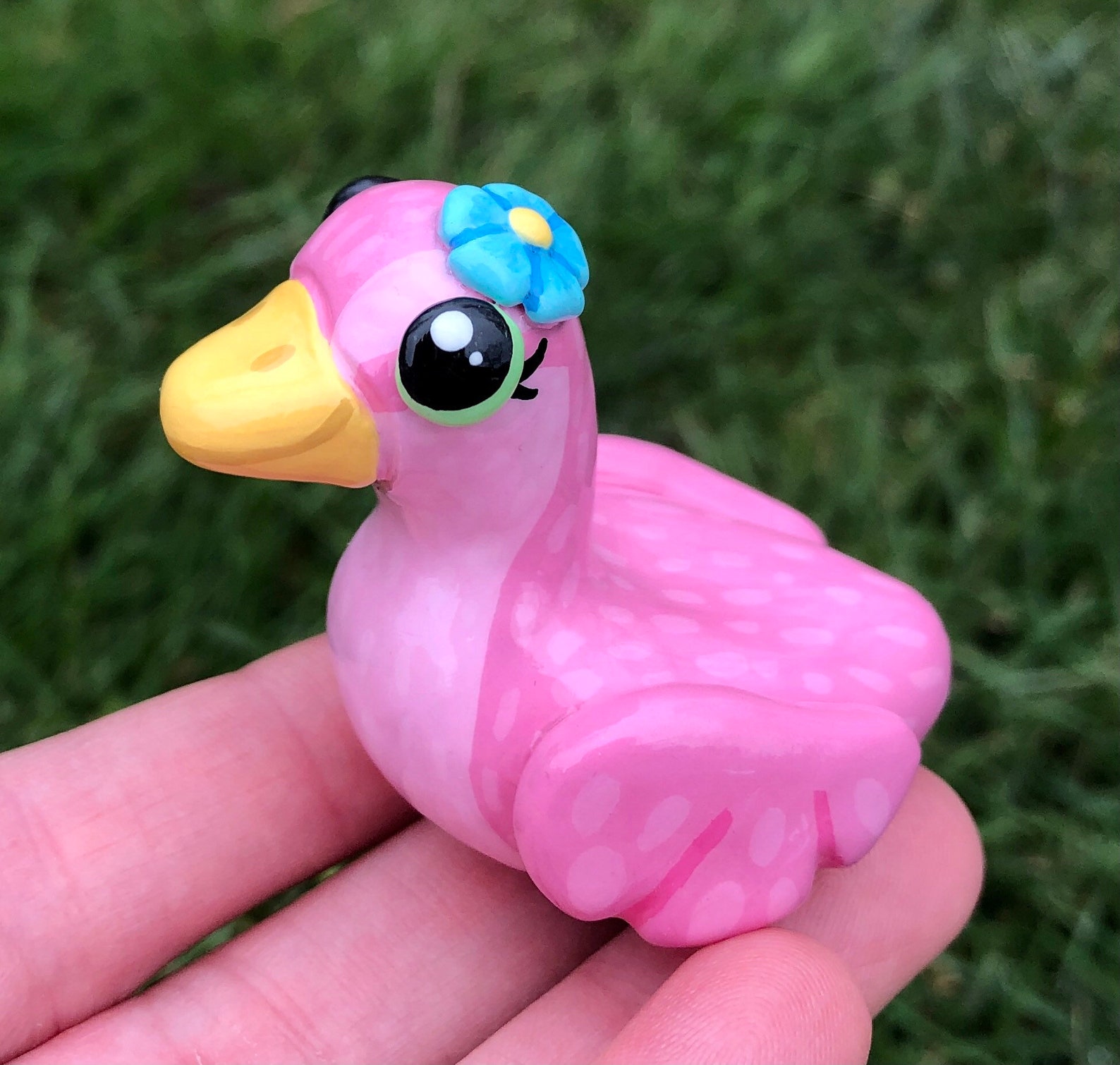 Clay pink duck clay duck baby duck duck clay animal Etsy
