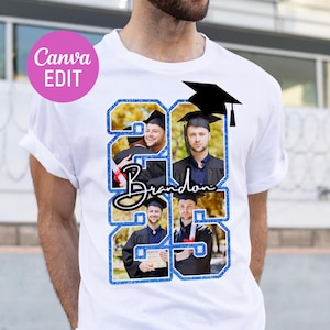Graduation Template, Grad Flyer, T-shirt Design, Grad Template, Grad Szn, Senior Template, Personalized, Graduation T-Shirt, Canva Editable