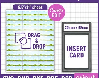PSA Name Label Template, Trading Card Slab Label, PSA Card Label, Custom PSA Label, Label Template, Slab Label, Custom Label, Canva Editable