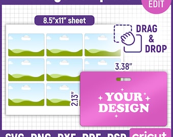 ID Badge Vorlage, Badge Vorlage, Name Badge Vorlage, Mitarbeiter Abzeichen, Office Badge, ID Tag Vorlage, Id Karte, Printable, DIY, Canva Bearbeitbar