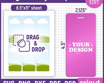 Badge Buddy Template, ID Badge Template, Badge Buddy Blank, Vip Badge, Staff Badge, Namensschild, Office Badge, Printable, DIY, Canva Editierbar