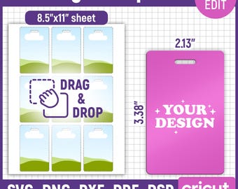 ID Badge Vorlage, Badge Vorlage, Name Badge Vorlage, Mitarbeiter Abzeichen, Office Badge, ID Tag Vorlage, Id Karte, Printable, DIY, Canva Bearbeitbar