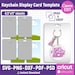 Keyring Display Card Svg Bundle, Keyring Display Card Template ...