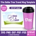 17oz Dollar Tree Travel Mug Template, Travel Coffee Cup Sublimation ...