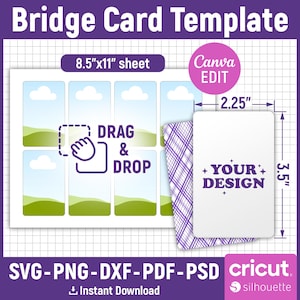 Blank Playing Card Template, Bridge Card Template Svg, Editable Trading Card Template, Card Sublimation, DIY Playing Card, Canva Editable