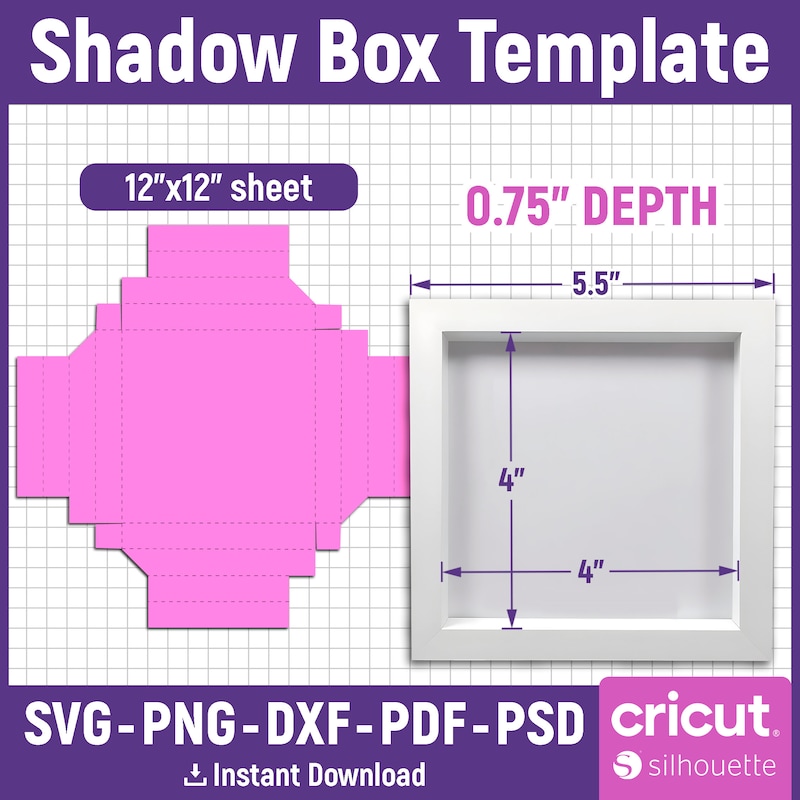 Shadowboxes Pattern Shadow Box - Etsy UK