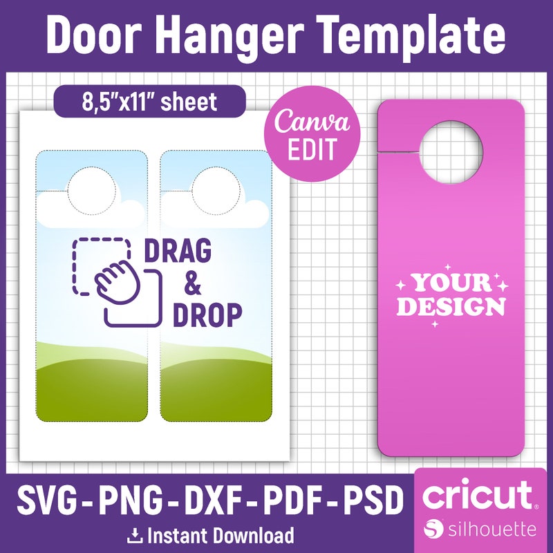 Printable Door Template Etsy
