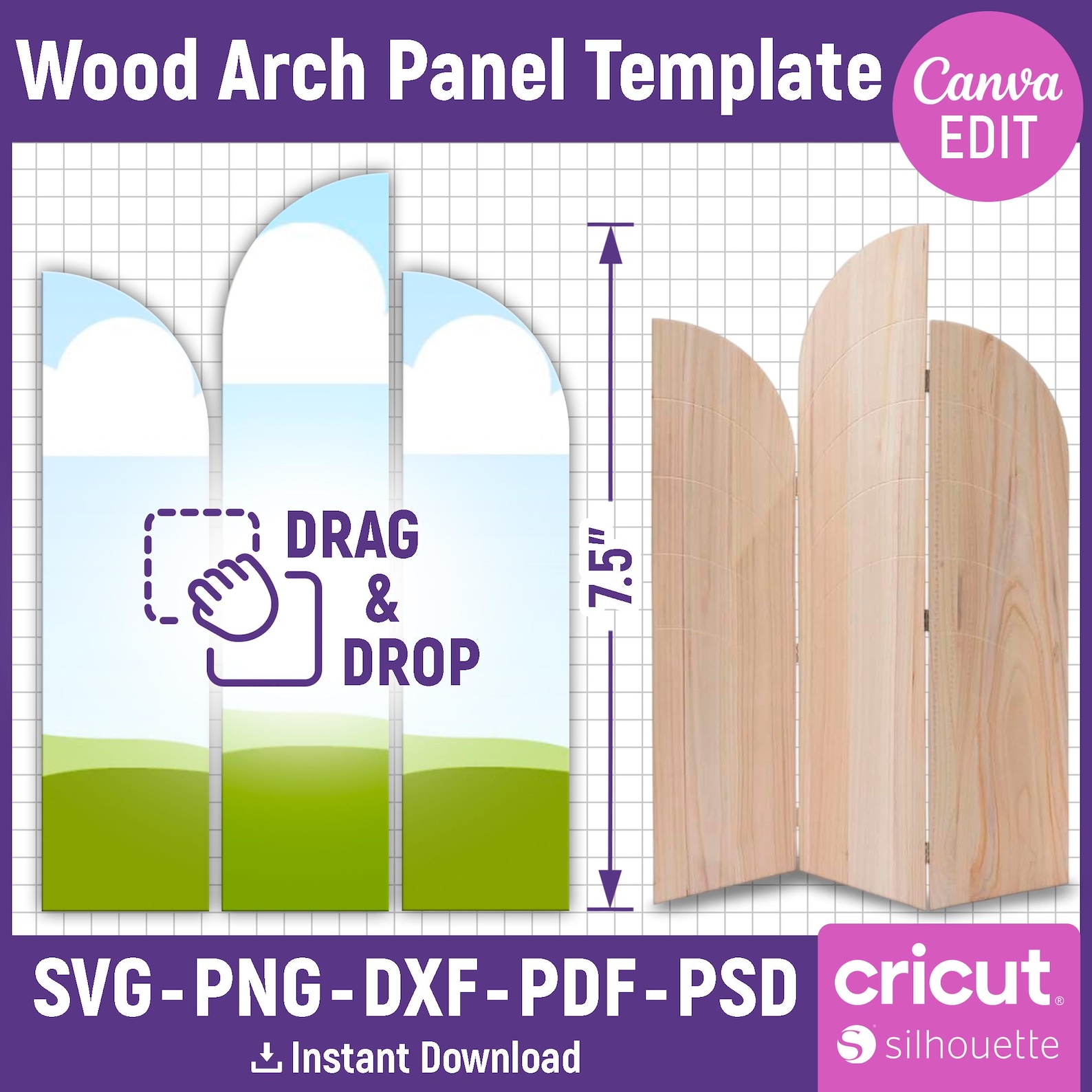 Wood Arch Panel Template, Backdrop Stand Template, Memorial Arch ...
