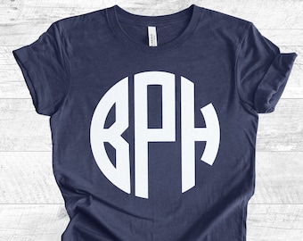 Kundenspezifisches Glitzer-Monogramm-Hemd - Unisex-T-Shirt