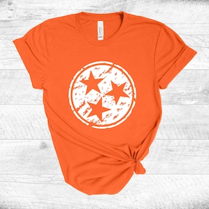 Tennessee Tristar Shirt, Distressed Tennessee Tristar T-Shirt, Tennessee Shirt, TN Shirt, TN TShirt