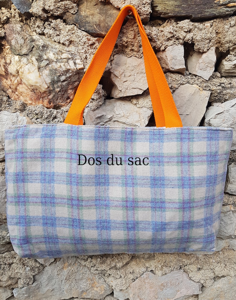 Bag Canvas House With an Orange Roof Etsy Australia