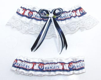 Texas Rangers Wedding Garter