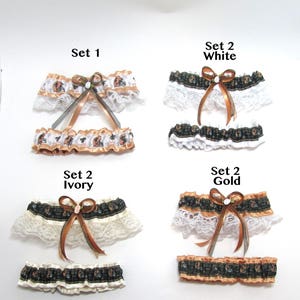 Garter Set New Orleans Saints Keepsake and Tosser Themed Sports Wedding