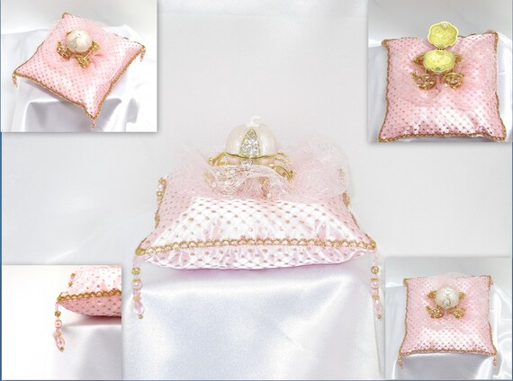 Princess Ring Bearer Pillow Cinderella Pumpkin Carriage Etsy