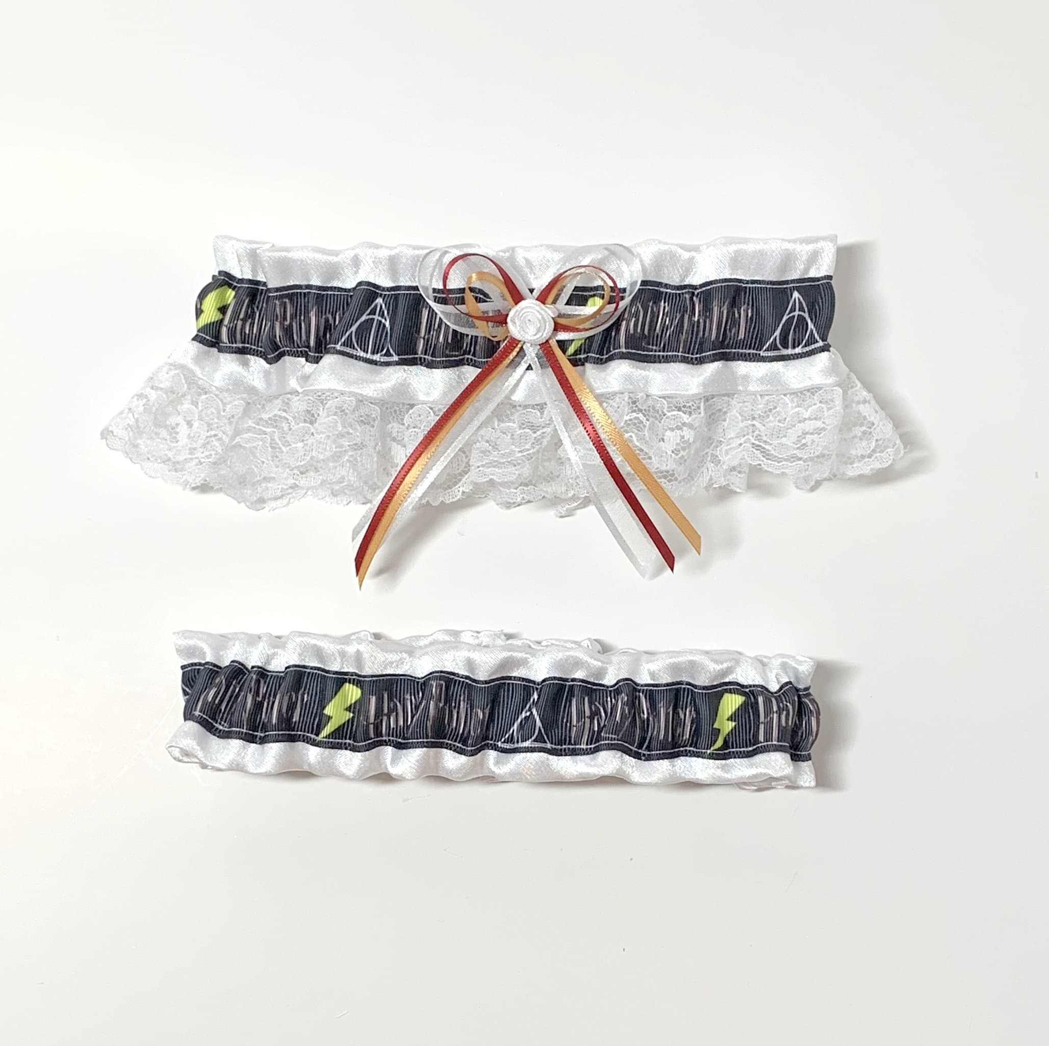 harry potter garter belt Harry Potter Mischief Managed Footprints Lace Bridal Wedding Garter