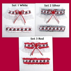 Garter Set Ohio State Buckeyes Keepsake w Tosser Football Sports Themed Weddings