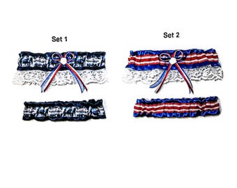 Garter Set Captain America Themed Wedding Cosplay Comic Con Comic Book