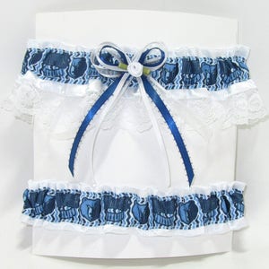Garter Set Memphis Grizzlies Keepsake and Tosser Themed Sports Wedding Basketball Garter