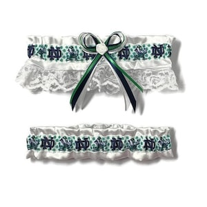 notre dame garter belt Notre Dame Fighting Irish ND Tartan Silk Trim Belt main image 1