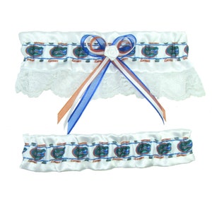 Garter Set Florida Gators Keepsake and Tosser Themed Wedding