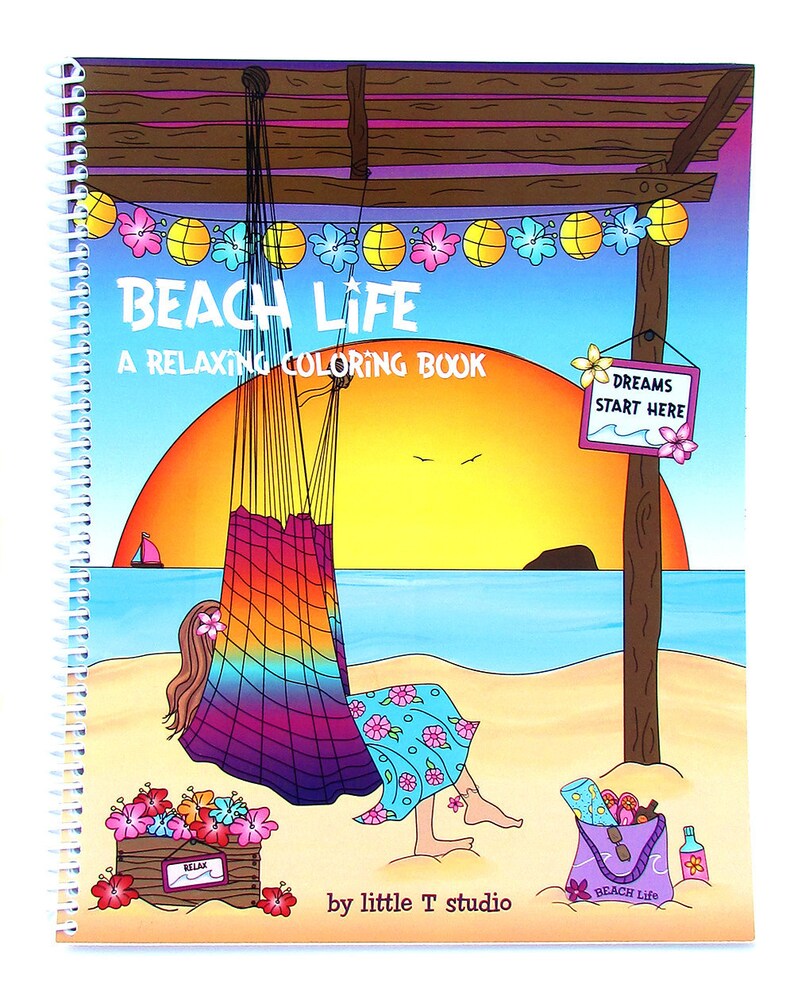 8700 Beach Life Coloring Book Free