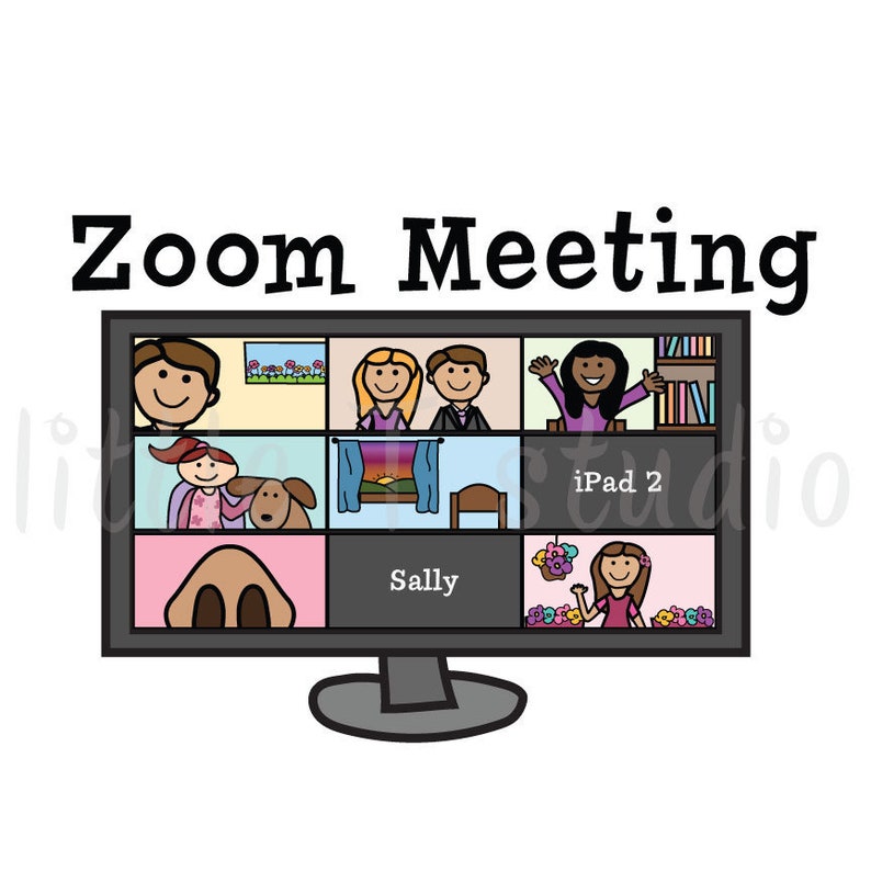 Printed Sticker Sheet Zoom Meeting Reminder Stickers Style Etsy