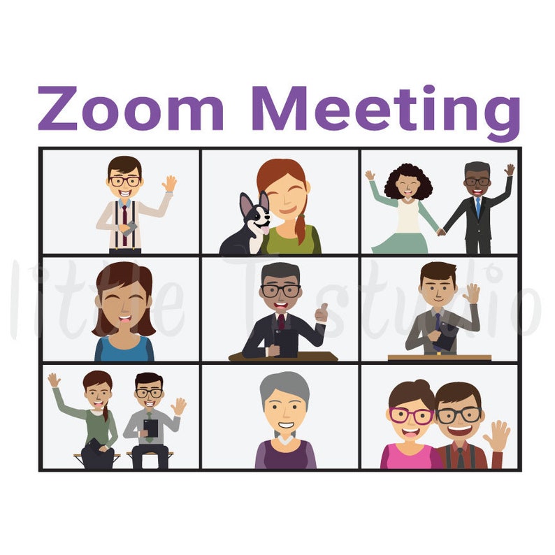 Printed Sticker Sheet Zoom Meeting Reminder Stickers Style Etsy