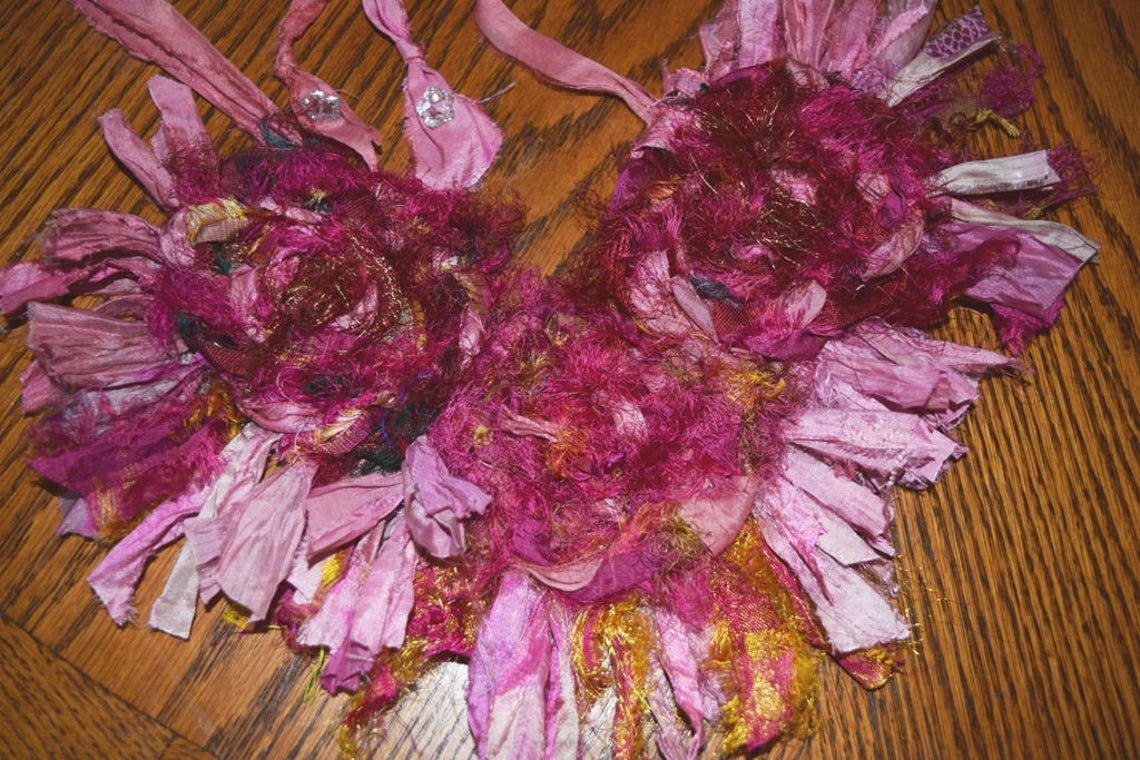 Sari Recycled Silk Ribbon Yarn Jewelry Gift Wrap Fair Trade Etsy
