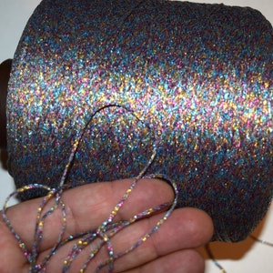 Glitter Lurex Yarn: Multi-Color, 20 Yards