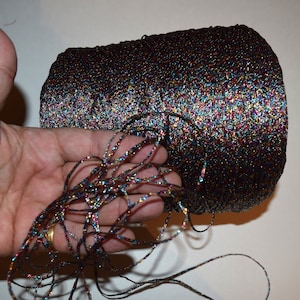 Glitter Lurex Yarn: Multi-Color Embellishment (10 yards)