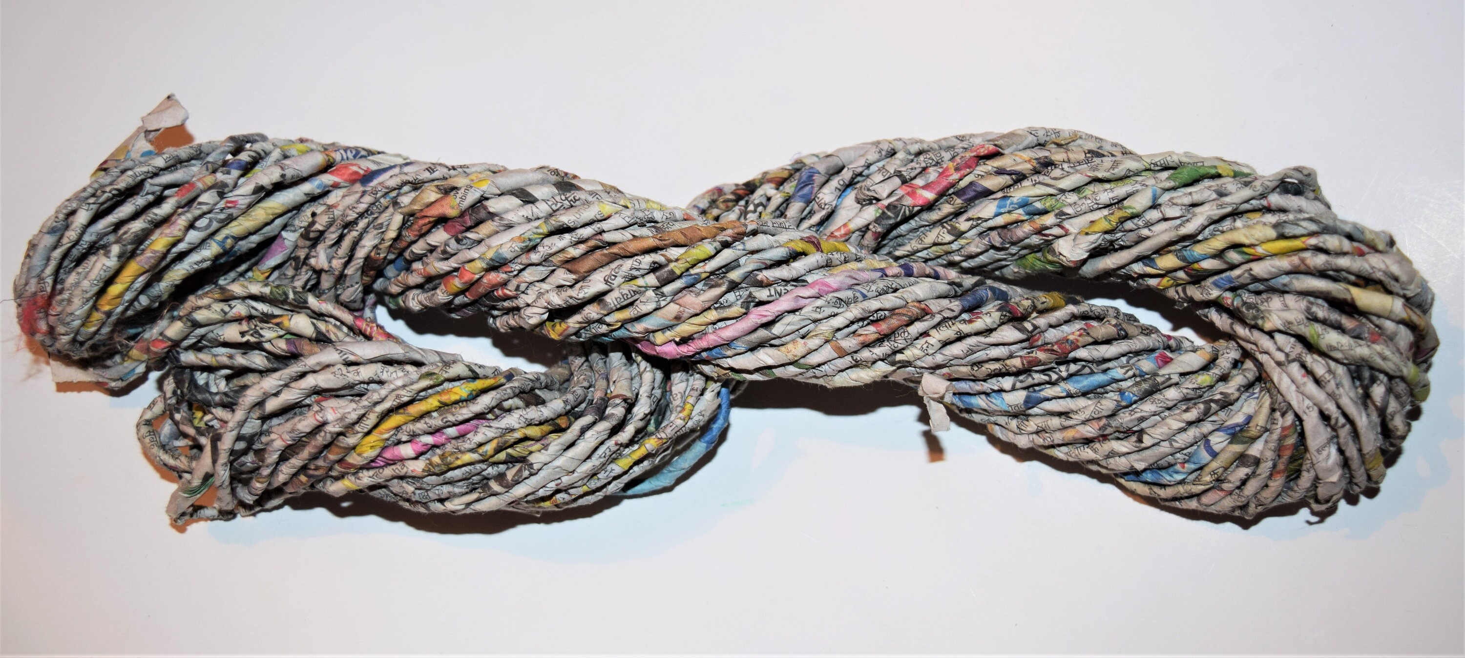 Recycled Newspaper Yarn Newspaper Yarn Spun Newspaper Yarn Etsy